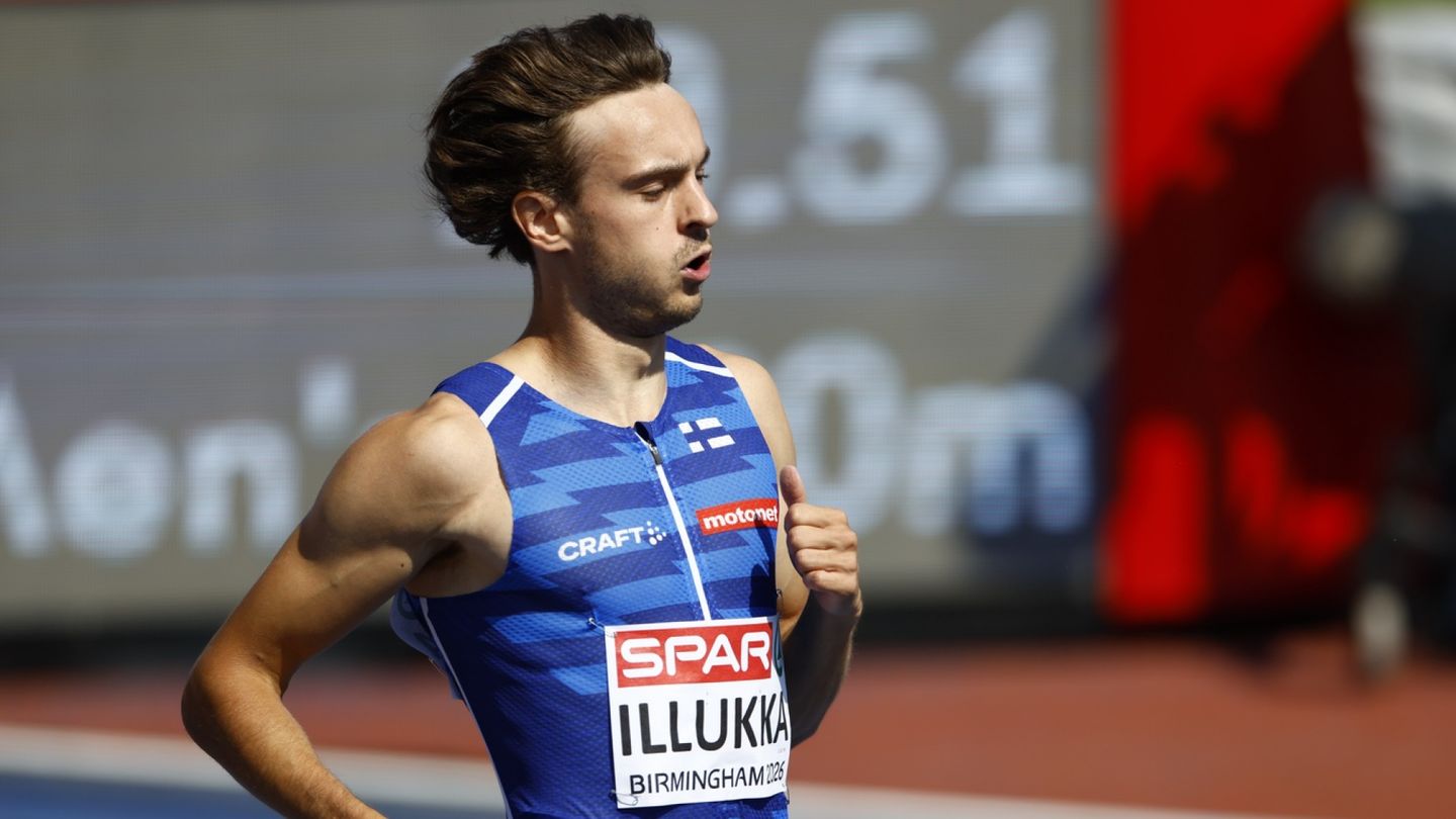 Riku Illukka narrowly misses 100m semis after tough race conditions