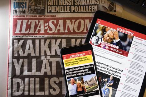 Digi tai printti, Ilta-Sanomat kiinnostaa.