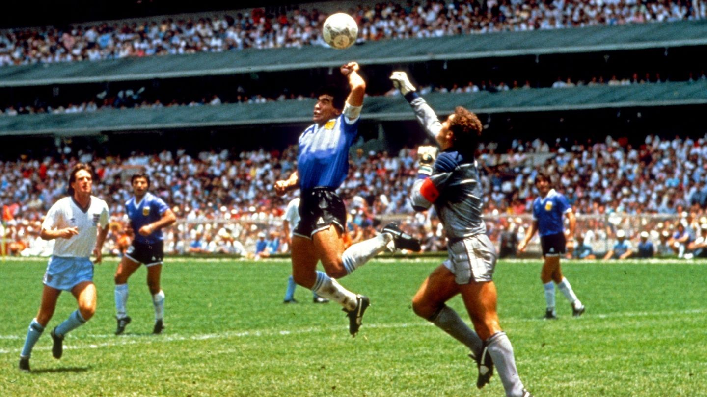 "Hand of God" soccer ball sells for $3.35 million