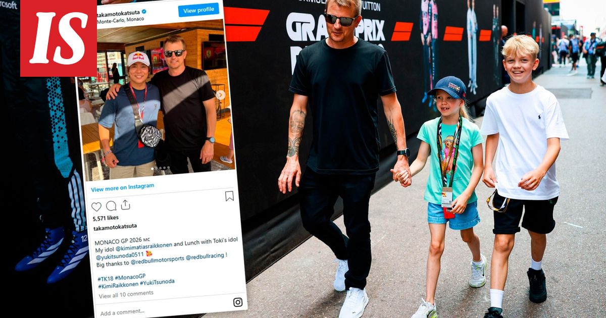 Kimi Räikkönen pelmahti Monacon F1-varikolle – yksityis­koht