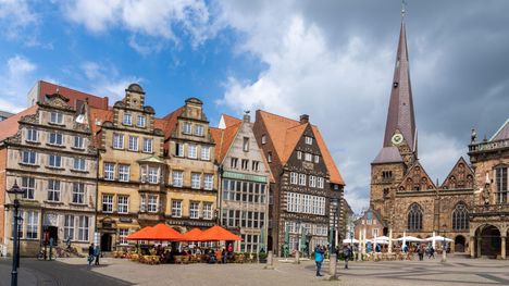 Bremenin kaupunki sijaitsee Luoteis-Saksassa. 