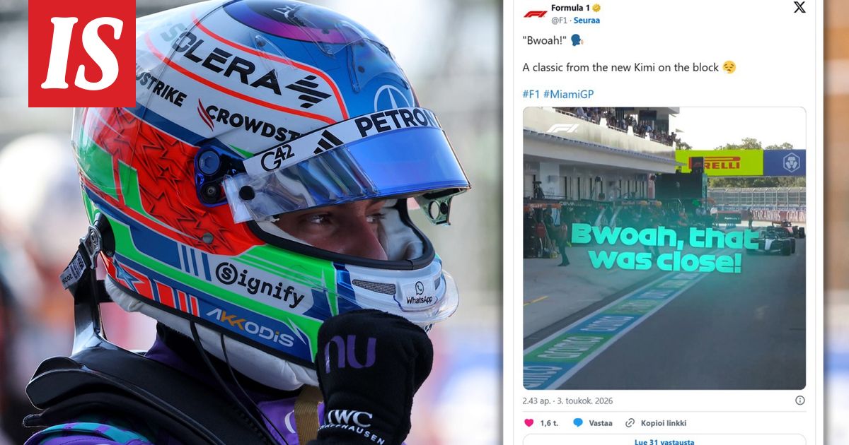 No nyt! Kimi Antonelli imitoi Kimi Räikköstä – some riemastui