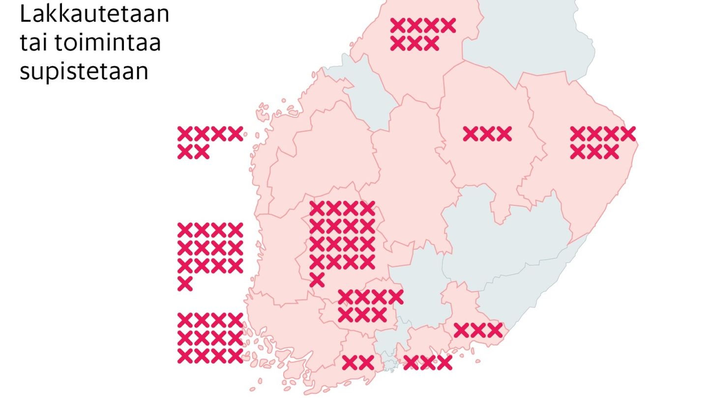  Terveys­keskuksia lakkautetaan urakalla, vaikka poliitikot lupasivat aivan muuta