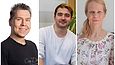 Marko Olander (vasemmalla), Jaakko Perttunen ja Maija-Sofia Ulmanen kertovat ratkaisujaan terveyspalveluiden parantamiseksi.