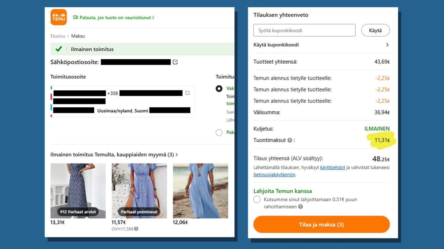Temu's pricing under fire: Finnish consumers can no longer afford hobbies due to new duties