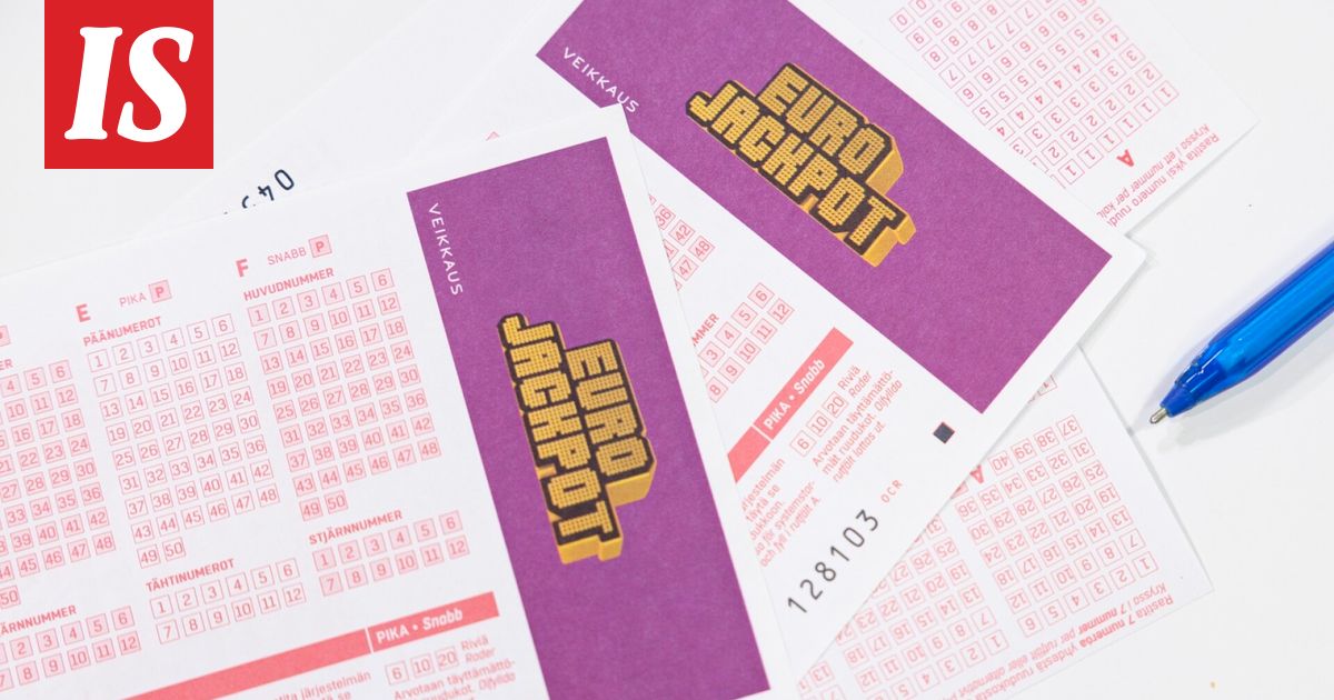 Tässä on Eurojackpotin oikea rivi