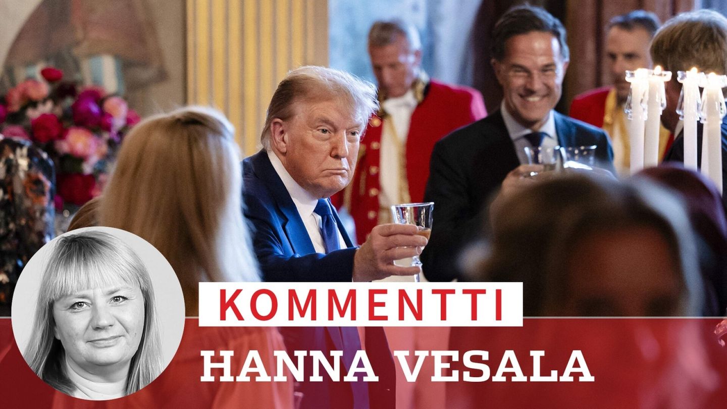 Kommentti: Nato-johtajat vetävät poskettoman lipevää Trump-farssia