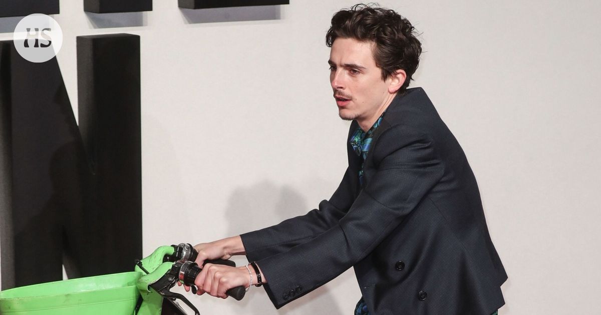 Timothée Chalamet arrived on the red carpet of the premiere party on a city bike – and received a parking fine