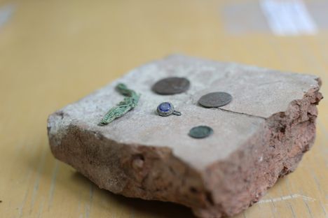 Objects made during excavation.