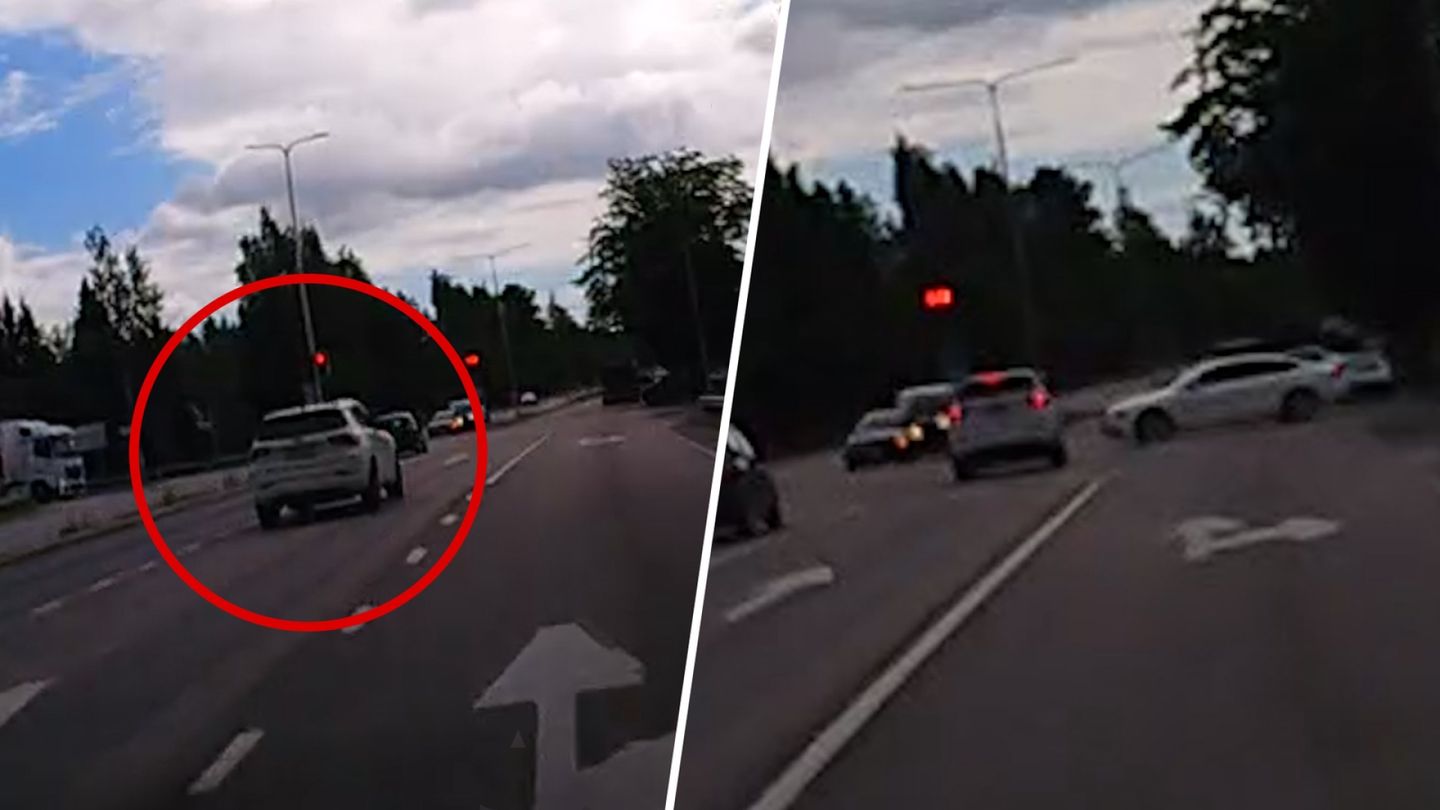 Citymaasturi ajoi Tuusulassa päin punaisia keskelle risteystä – katso video