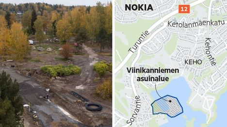 Viinikanniemen alueen infra valmistuu vuoden loppuun mennessä. Freelance valokuvaaja Jari Toivonen kuvasi alueen ilmasta syyskuun viimeisellä viikolla. 