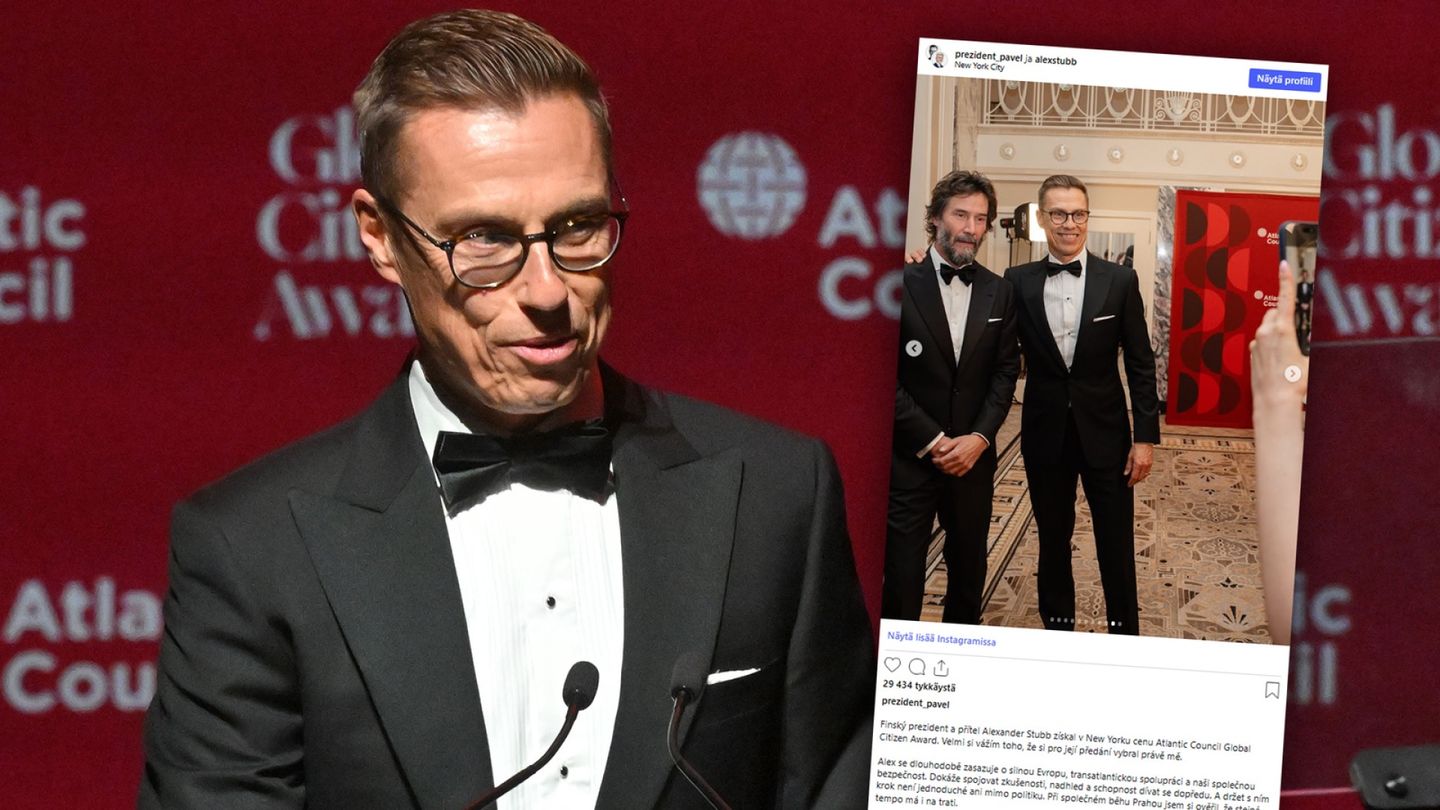Alexander Stubb poseeraa yhteiskuvassa Hollywoodin megatähden kanssa