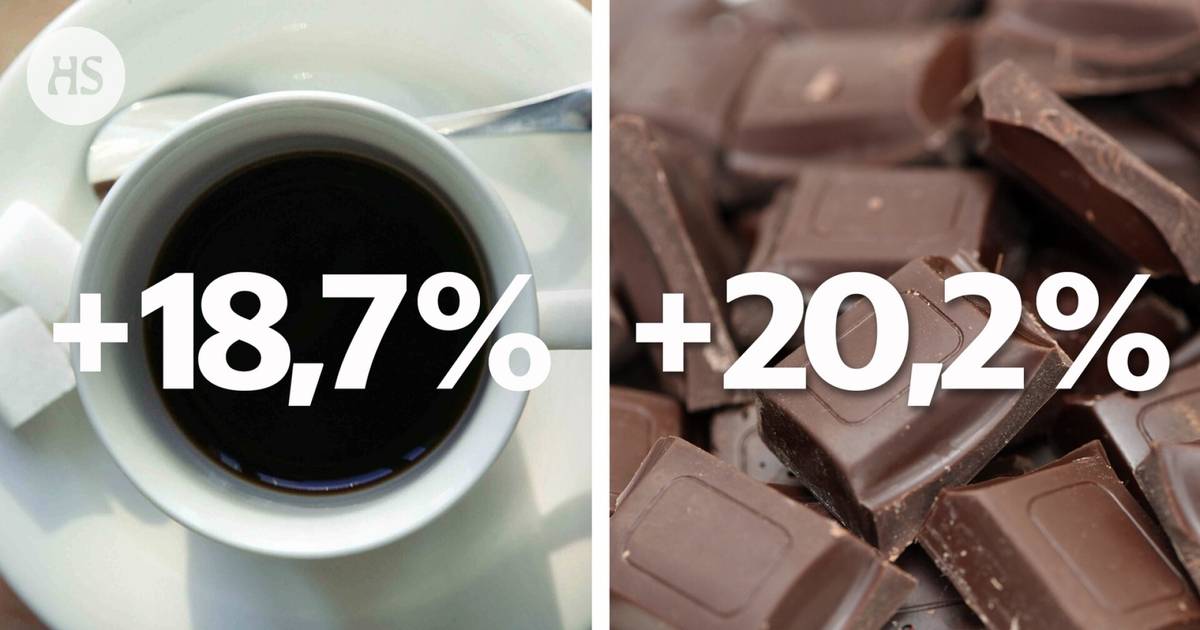 The prices of coffee and chocolate are now on the rise