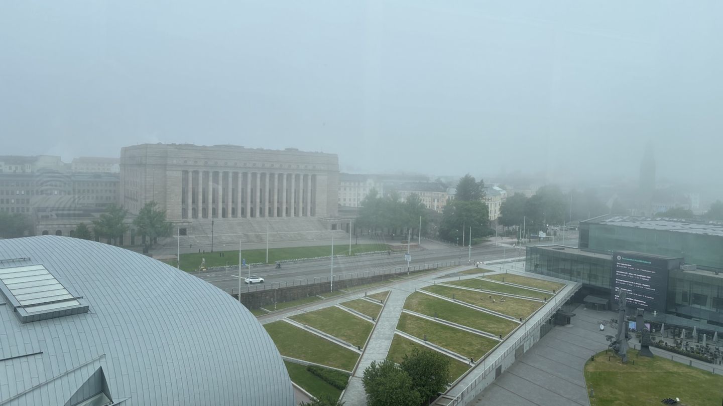 Helsinki Shrouded in Fog