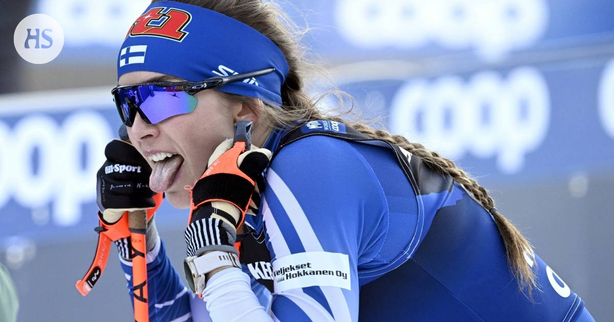 Jasmin Kähärä stretched out in the cross-country skiing – a teammate cursed wildly