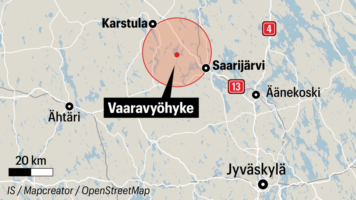 Keski-Suomen vaara ohi – loukkaantunut karhu lopetettiin